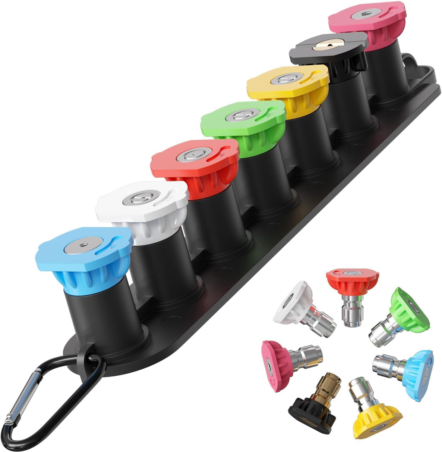 Pressure Washer Nozzle Tips Set, 1/4 Inch Quick Connect, High Pressure up to 450