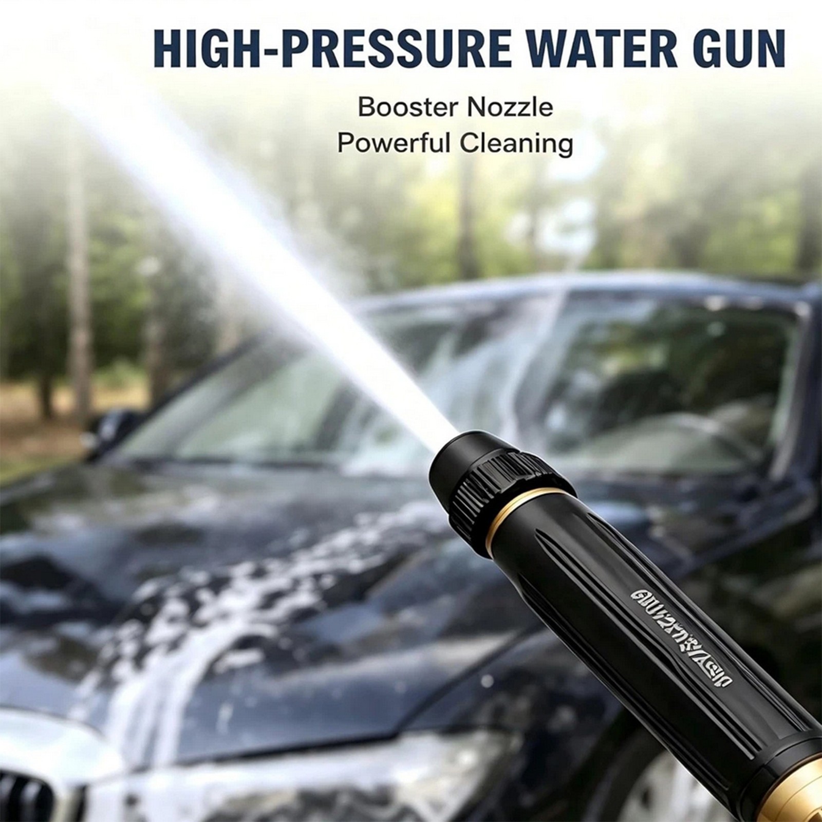 High Pressure 11 Bar Booster Water Gun Nozzle Jet for Car Wash Garden Cleaning