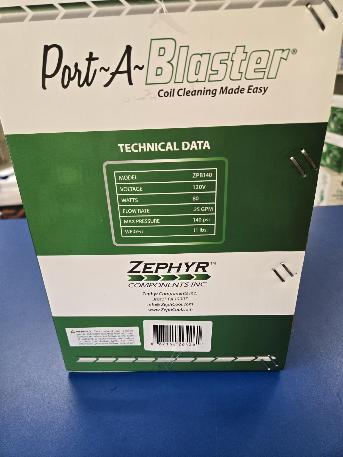ZPB140 Port A Blaster HVAC Coil Cleaning Portable Pressure Washer