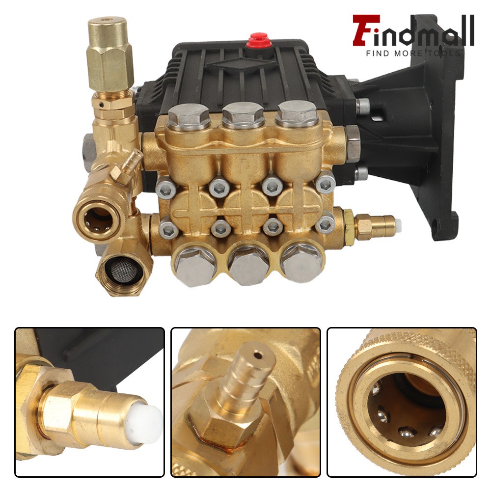 Findmall Pressure Washer Pump 1″ Shaft 4GPM Horizontal 3000PSI /4000PSI /4400PSI