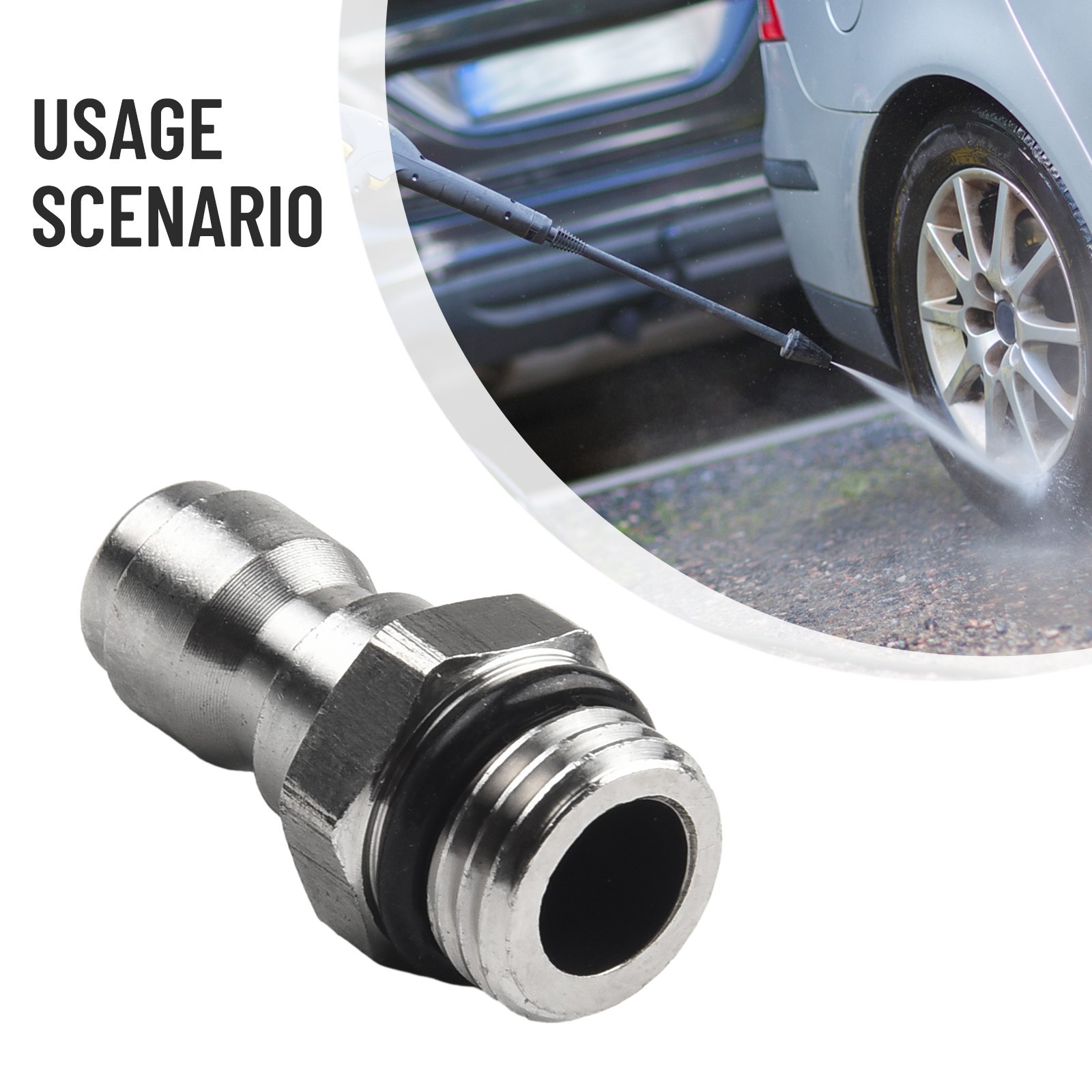 Alloy High Pressure Washer 1/ 4 Quick Connector Snow Foam Bottle Connection