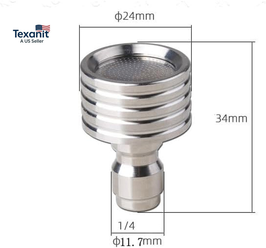 Pressure Washer Tips Spray Nozzle Soft Rain Shower Head Sprinkler with 1/4 Quick