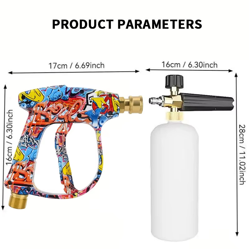 Foam Cannon Kit for Karcher K2K7 – High Pressure Washer Quick Connect Nozzle & C
