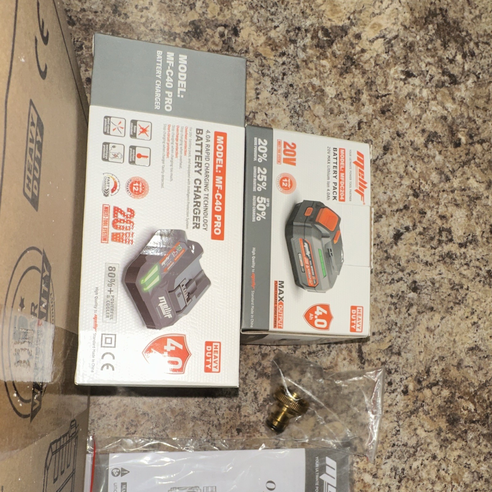Mellif MF8RWP01 20V Brushless Transfer Pump Kit w/ 2 Batteries and Charger Hose