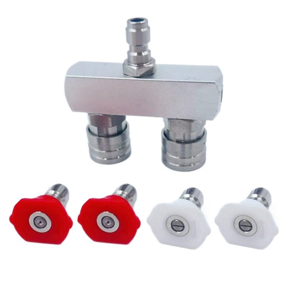 Efficient Cleaning Solution Dual Nozzle Compatible with 5000 PSI Washers