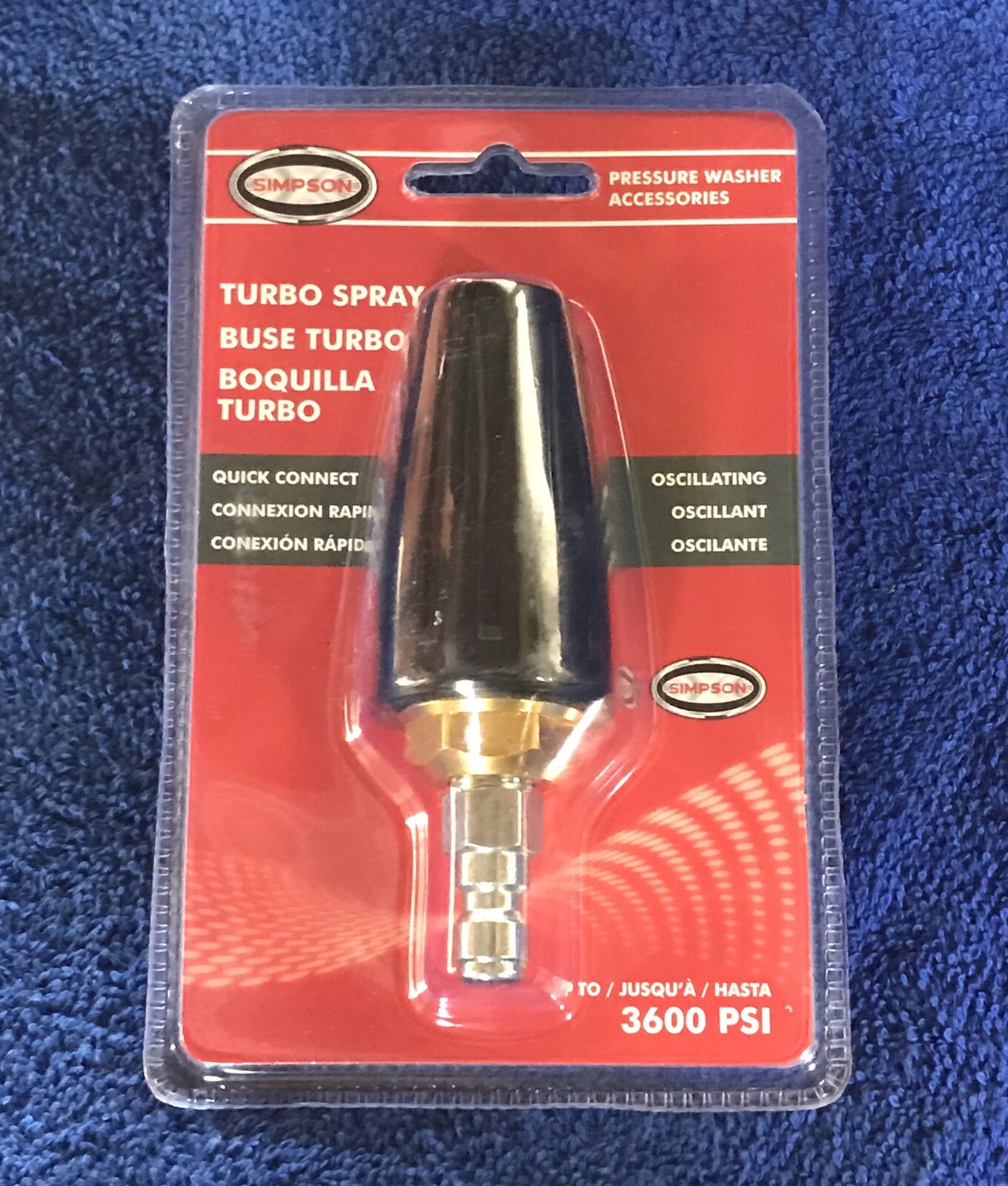 Simpson 80143 Quick Connect Turbo Pressure Washer Spray Nozzle – 3600 PSI