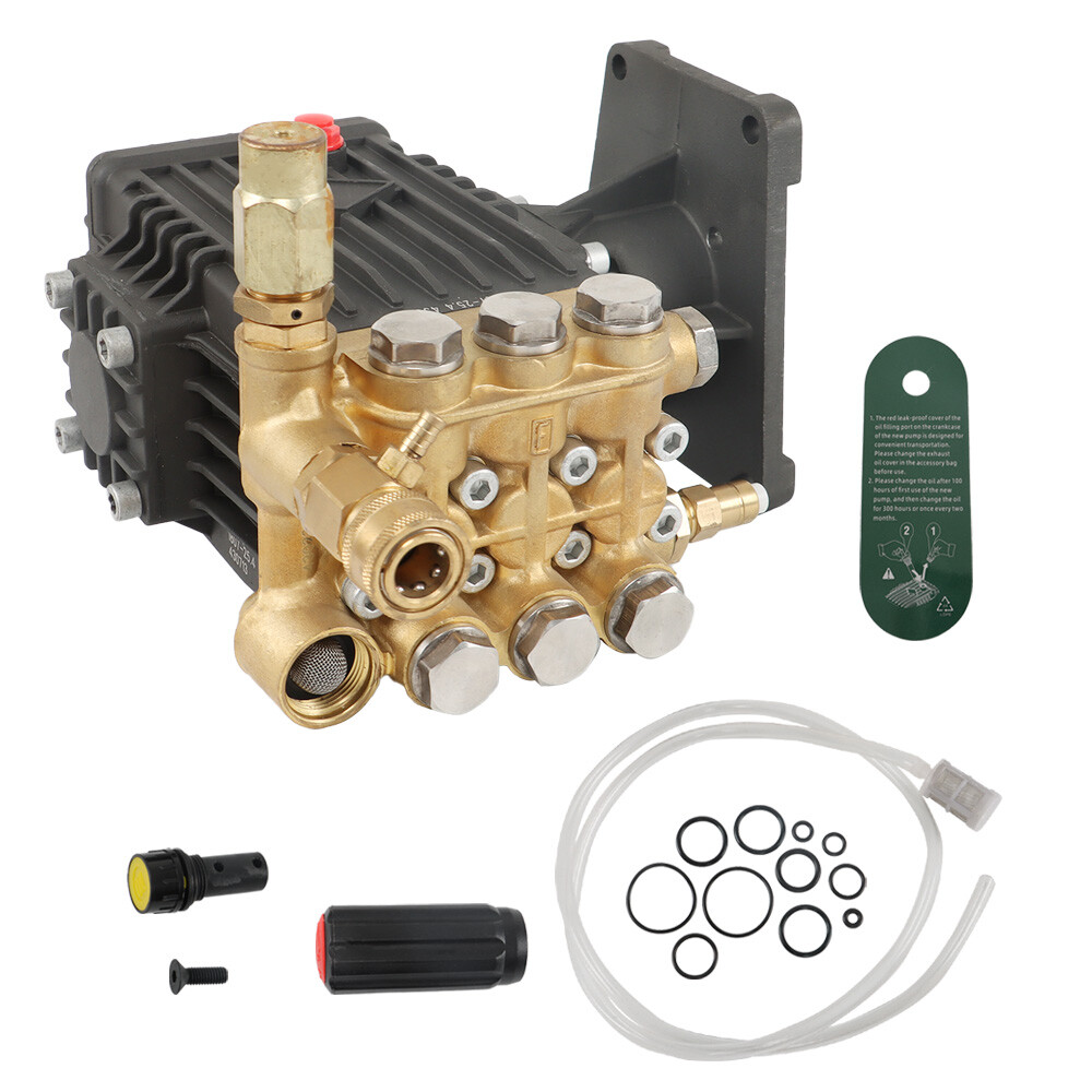 4400 psi Pressure Washer Pump Power Washer Pump 1″ Shaft Horizontal 4 GPM Black