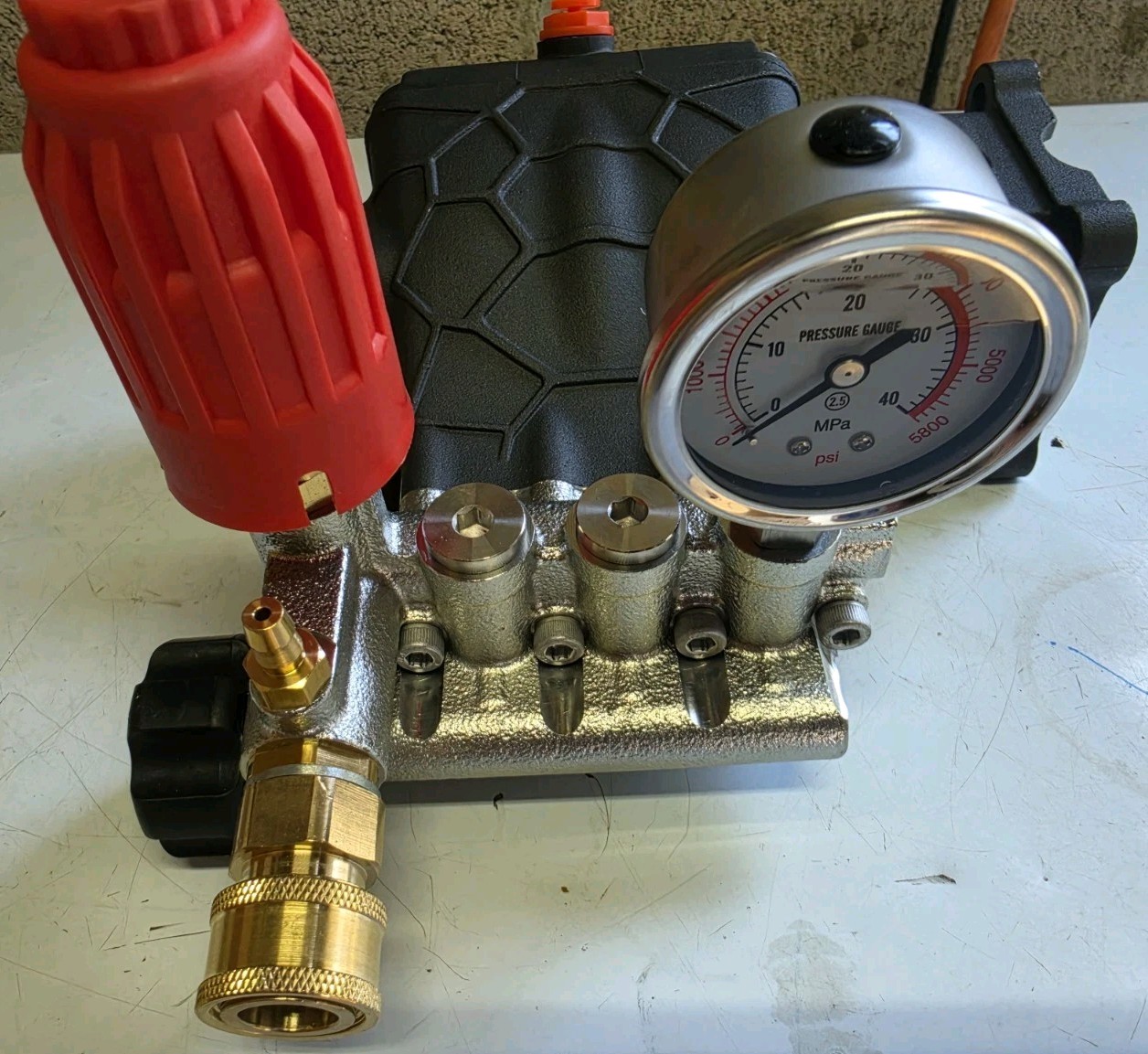 Pressure Washer Pump 3/4″ Shaft Horizontal Triplex Plunger 3300 PSI 2.5GPM