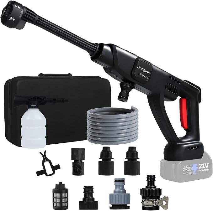 1400 PSI Cordless Pressure Washer Battery Powered, Portable Handheld Power Washe