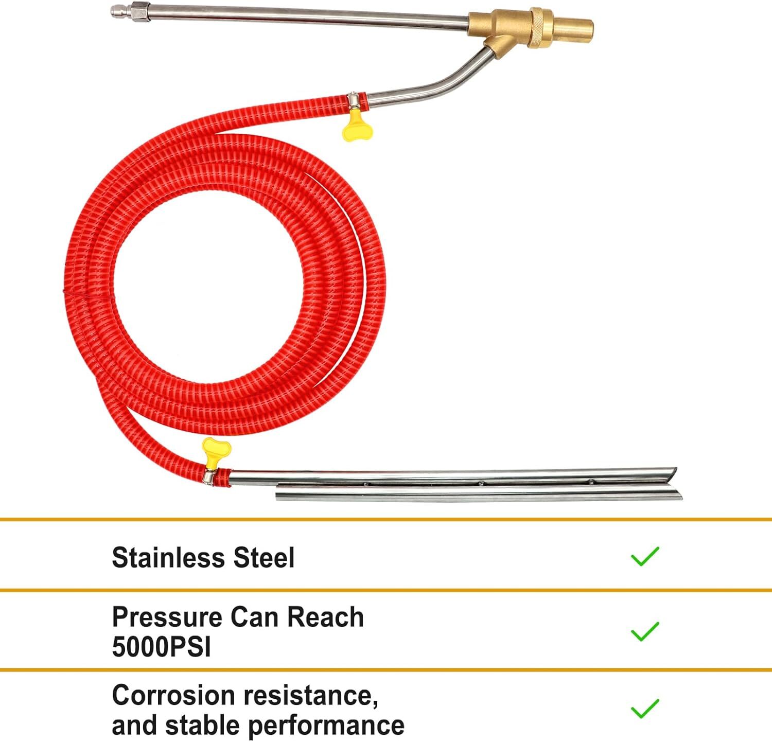 5000 PSI Sandblasting Kit for Pressure Washer Sand Blaster Attachment Power US