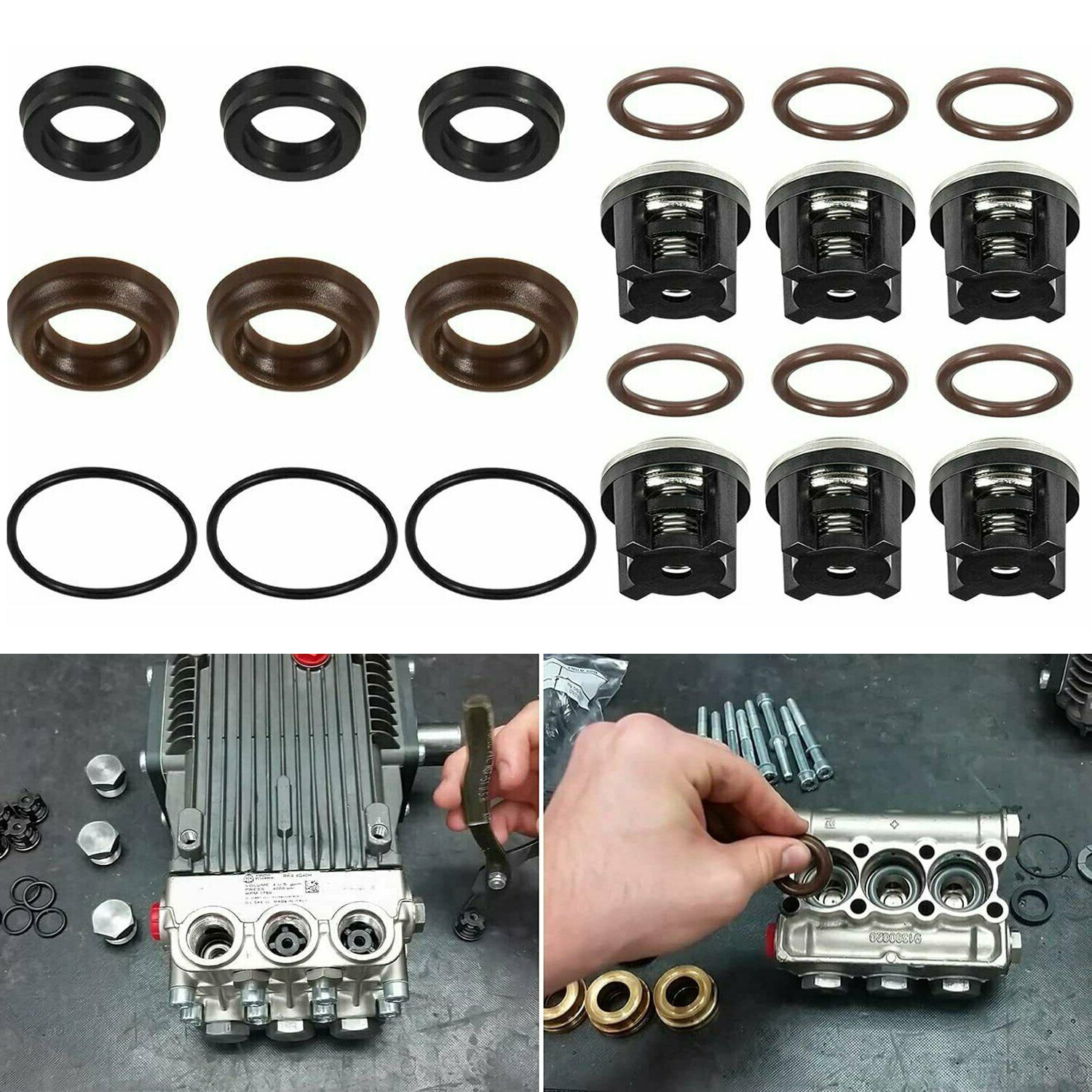 AR1828 Check Valve Kit &AR1857 Pressure Washer Packing Kit for Annovi Reverberi