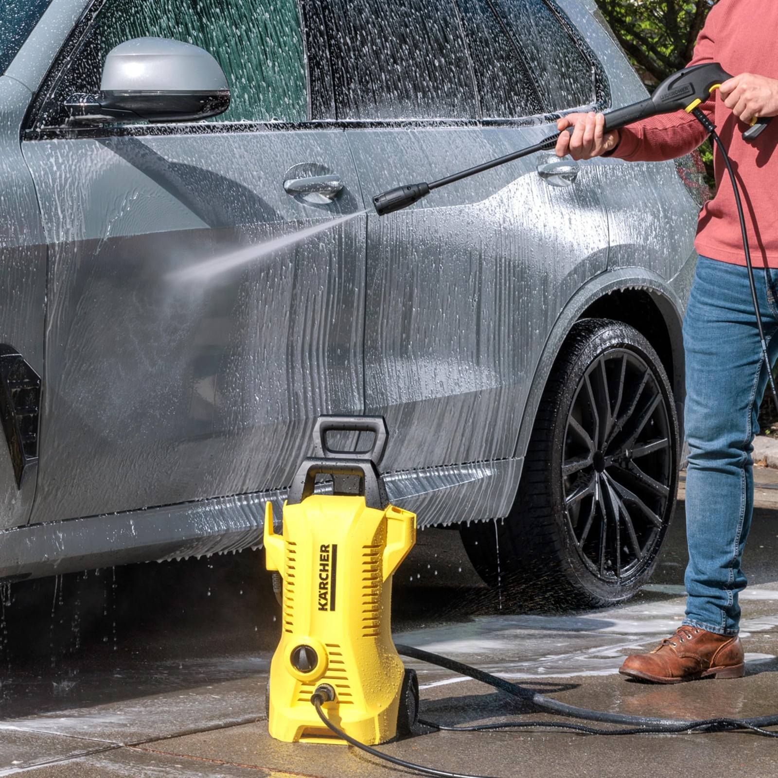 Karcher K2 Power Control 1700 Psi Electric Pressure Washer For Versatile Clea…