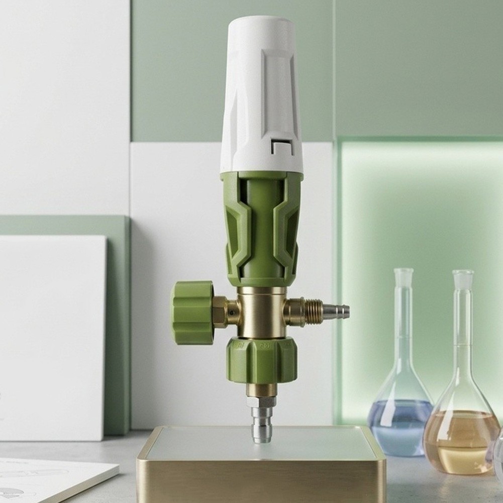 Green Plastic and Metal Foam Pot Spray Head Compatible with Bubble Sprite