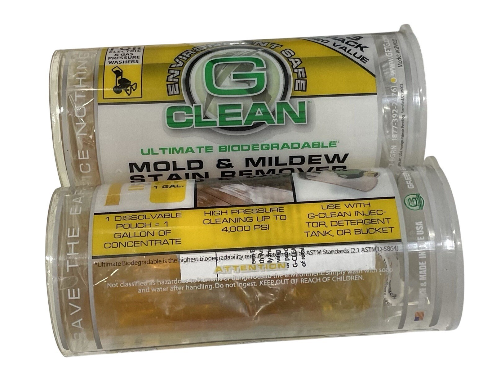 Green Earth Technologies G-Clean Pressure Washer Cleaning Solution Mold Mildew