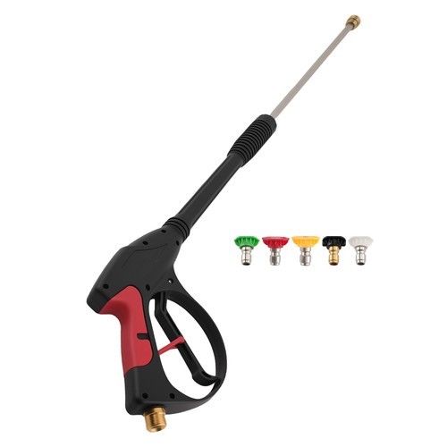 High Pressure Washer Gun 4000PSI 19″ Long Lance 5 Quick Nozzles Fit Generac