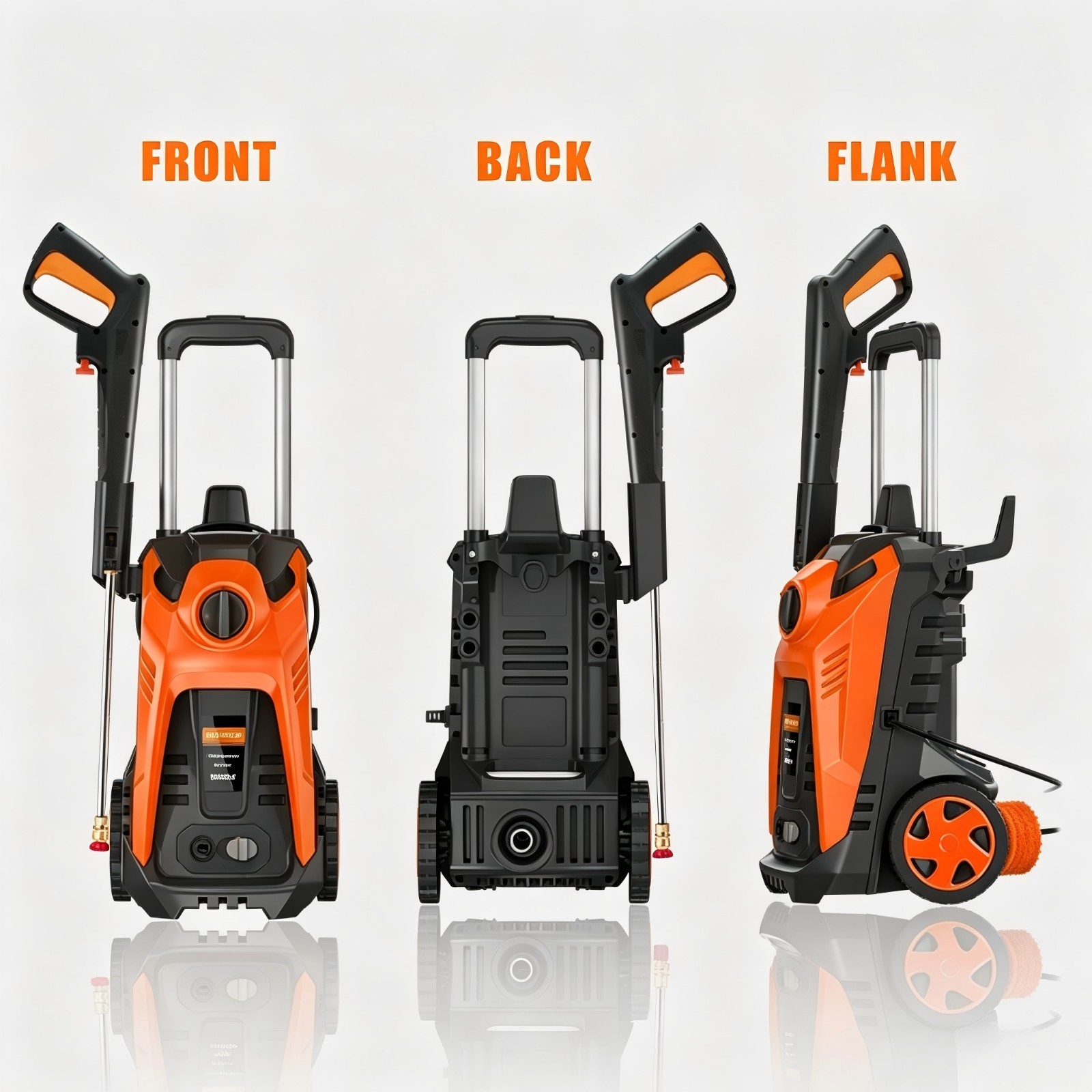 Pressure Washer 4200PSI 2.0GPM, Powerful Cleaning, 4 Nozzle Tips, for Car
