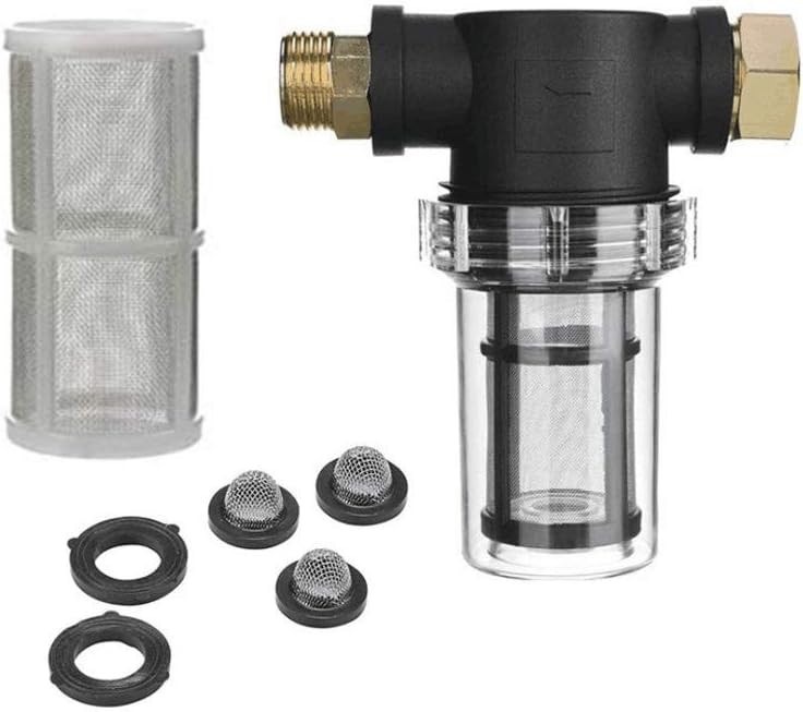 40 100 Mesh Garden Hose Filter For Pressure Washer Inlet Water Inline Sediment