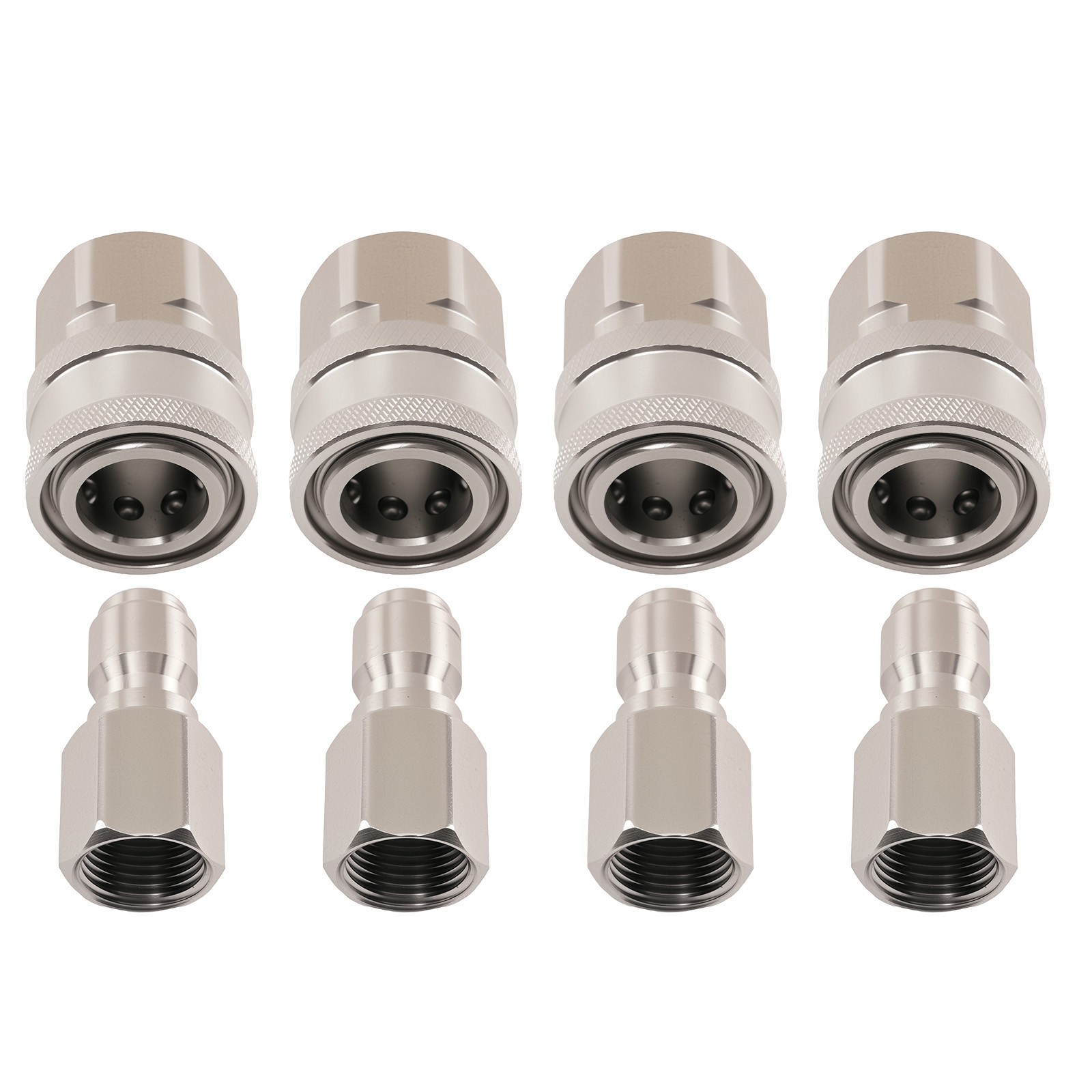 Pressure Washer Adapter 3/8″ NPT Female Quick Connect Socket Connect 8PCS Kit