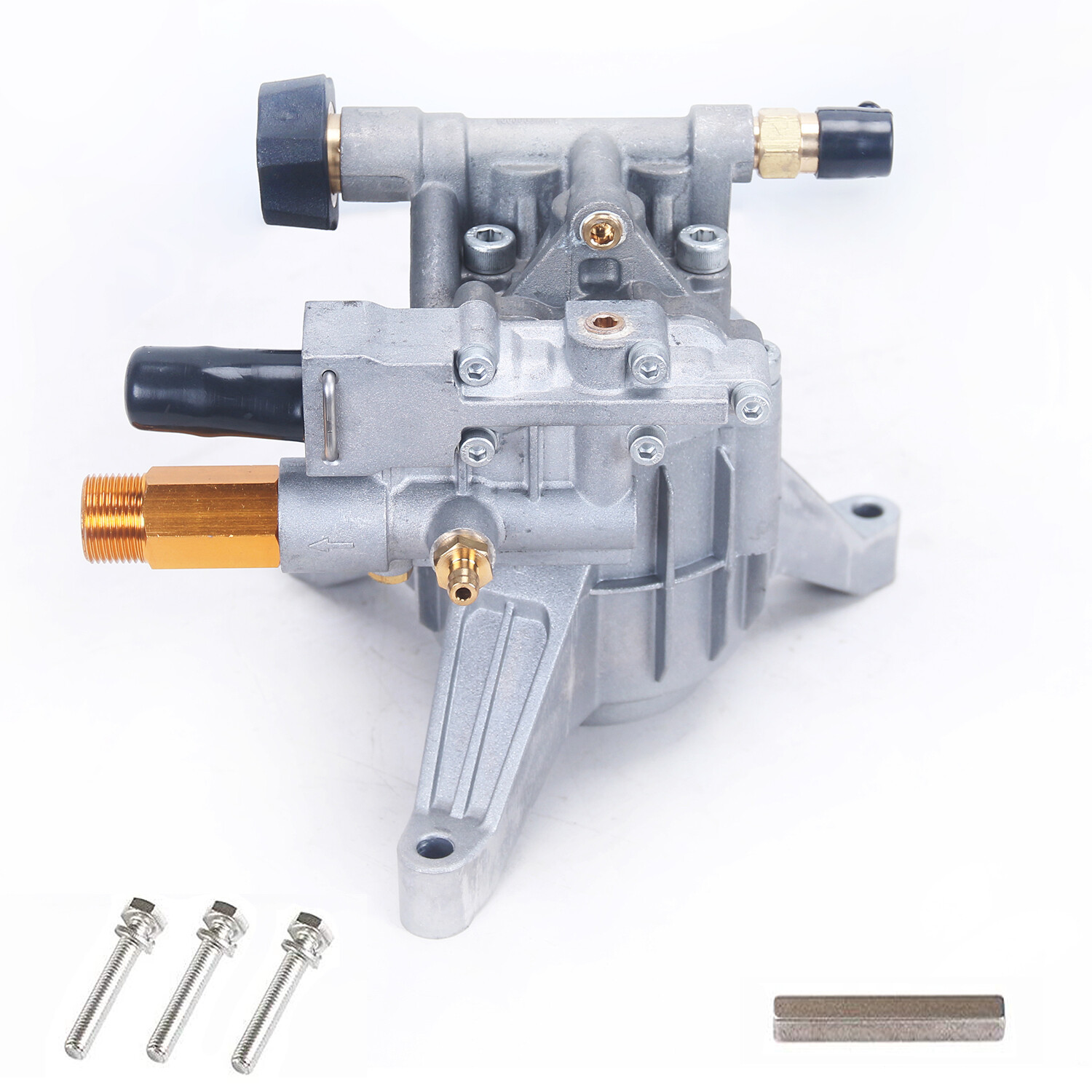 Pressure Washer Pump,Vertical 7/8″ Shaft, MAX 2700 PSI, 2.4 GPM, Rear Outlet+Key