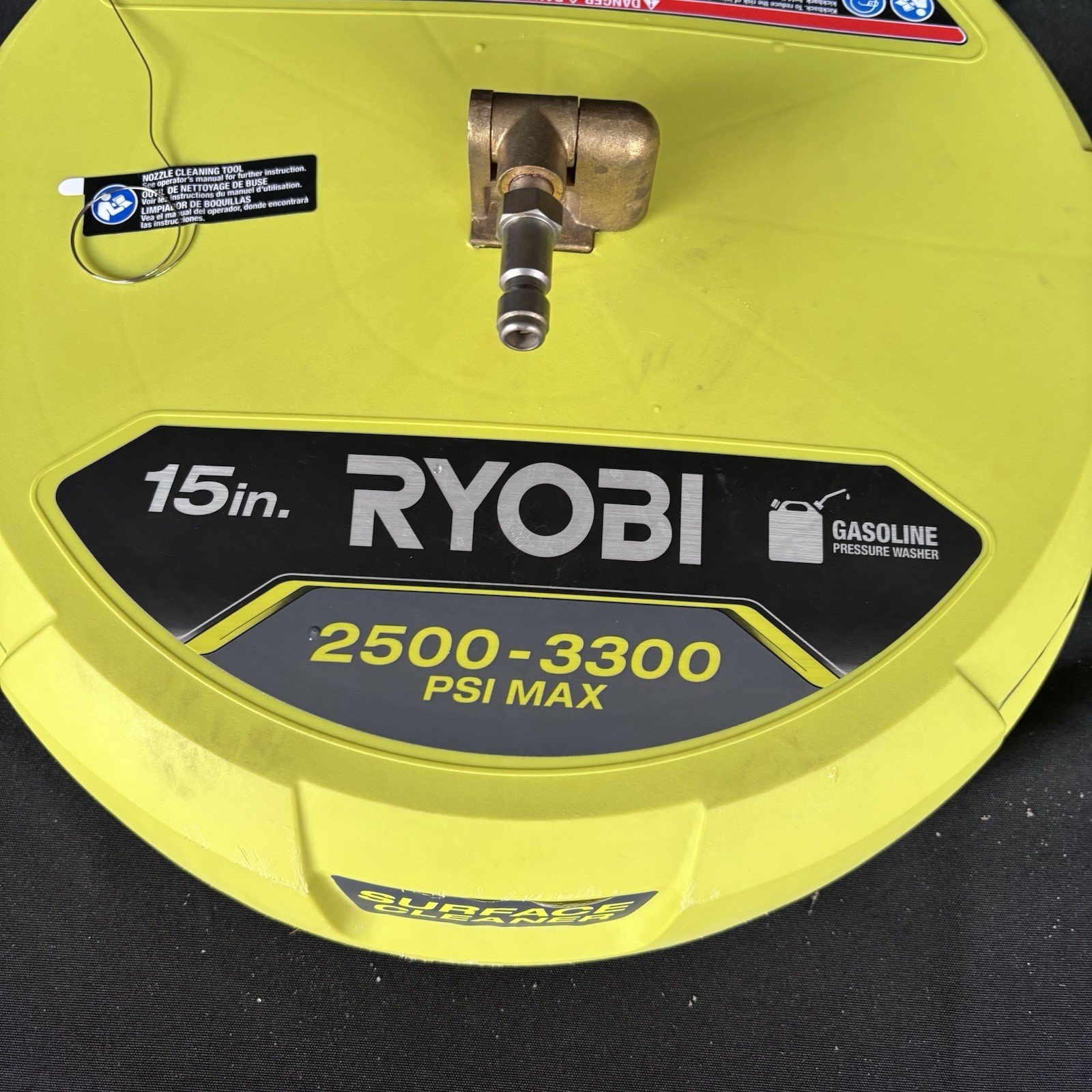 Ryobi RY31SC01 15 in. 3300 PSI Surface Cleaner for Gas Pressure Washer