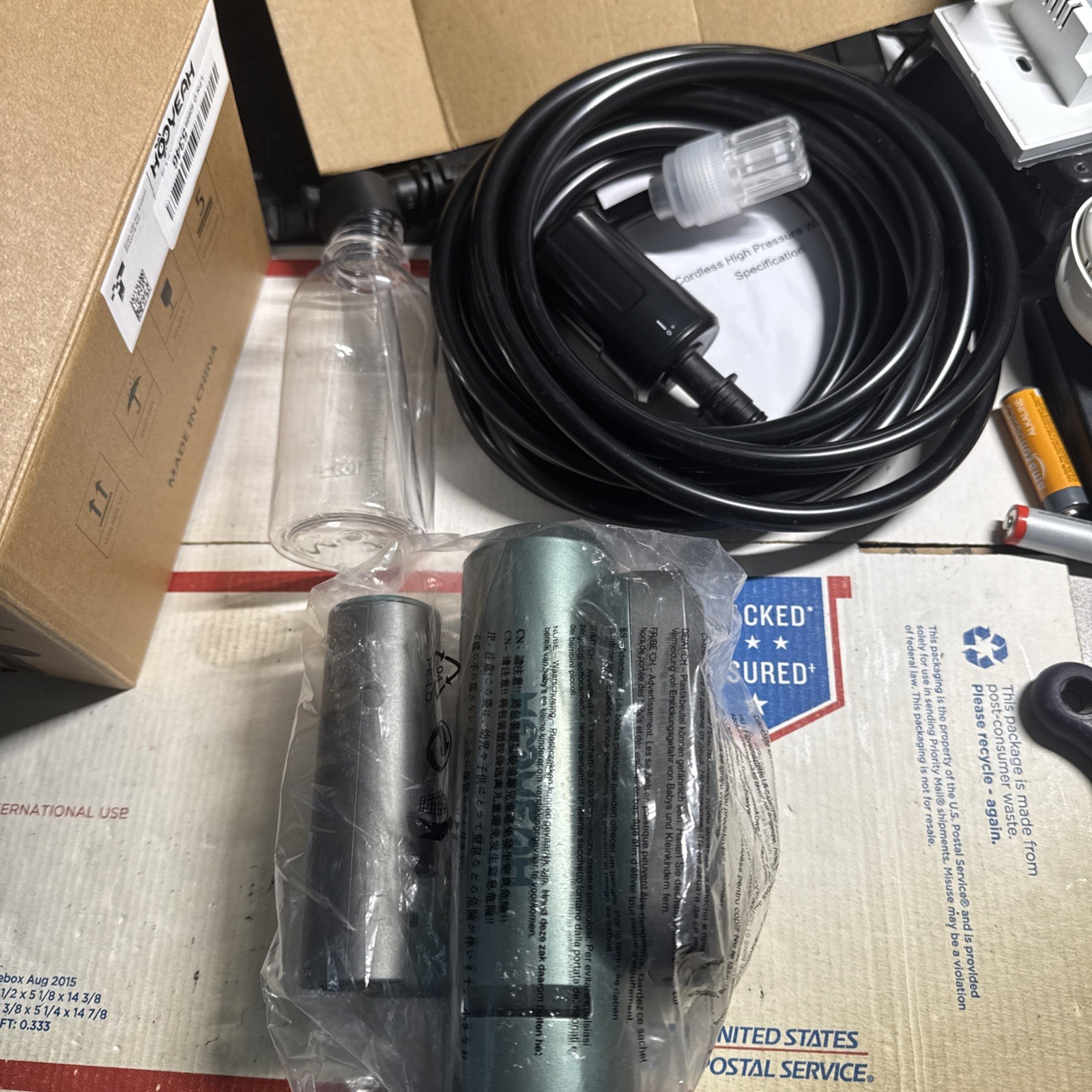 Portable Handheld Cordless Pressure Washer, Lithium Battery Powered