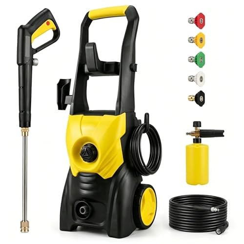 Pressure Washer 2000 PSI Electric Pressure Washer,The Cable Basic style Yellow
