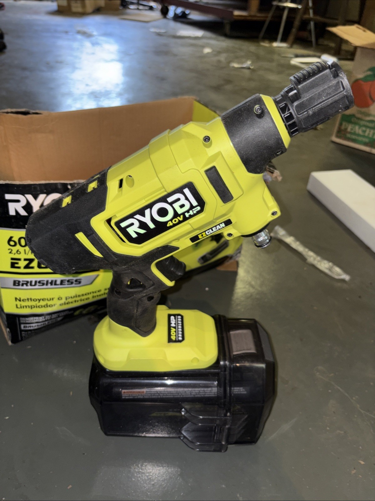 Ryobi 40V HP 600 PSI EZ Clean Power Cleaner Brushless Kit(Sprayer Only) RY124052