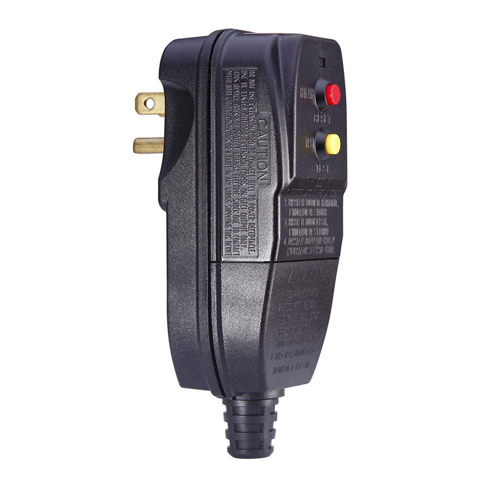Replacement GFCI Plug 15Amp 3 Prong 120V | for Pressure Washer Pool Pump Etc., C