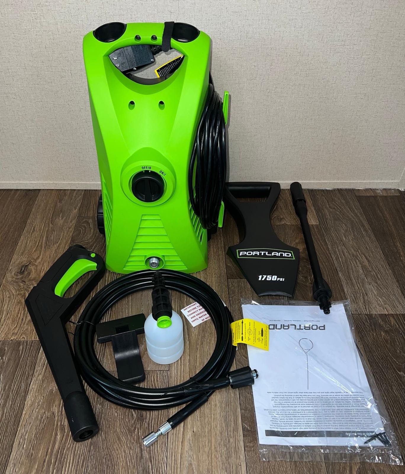 PORTLAND 1750 PSI 1.3 GPM Corded Electric Pressure Washer