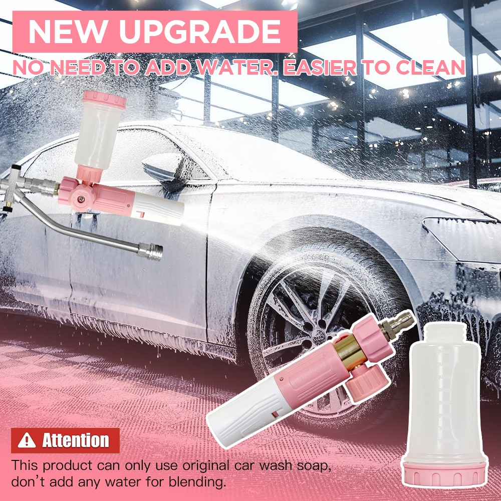 Nozzle Tips Foam Cannon for High Pressure Washer with Dual Connector Accessory