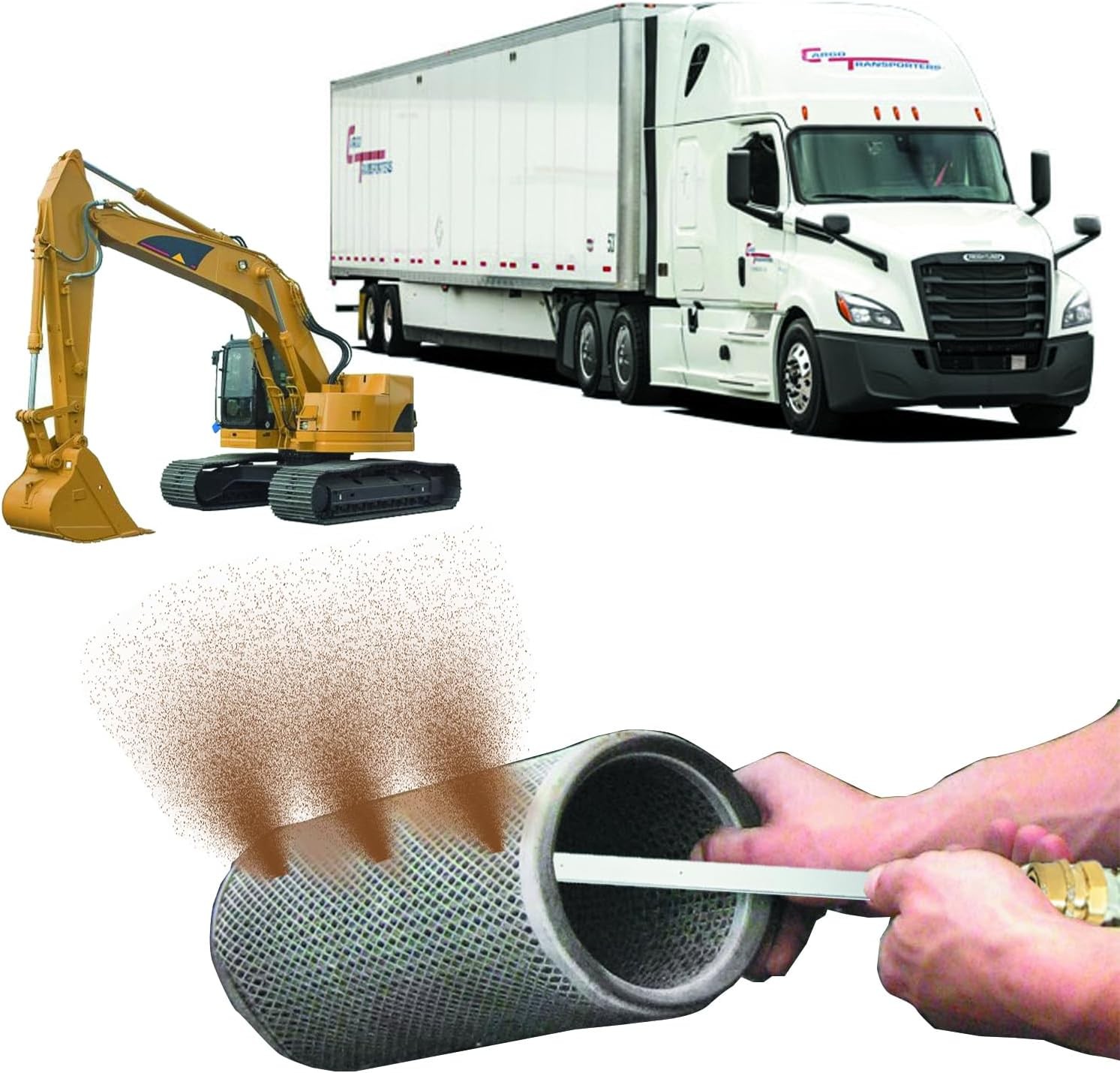 Lucstar Radiator Cleaning Wand & Car A/C Condenser Cleaner, Engine Cabin Air Fil