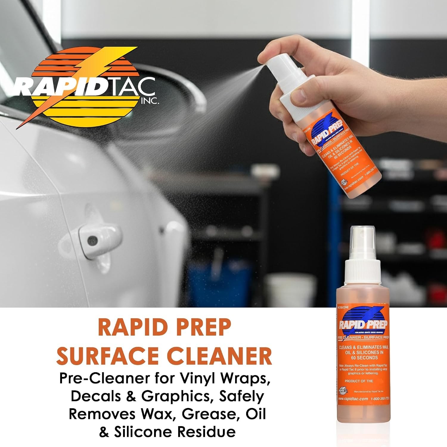 Compact 4 oz Rapid Prep Cleaner | Non-Flammable Solution for Vinyl Applications
