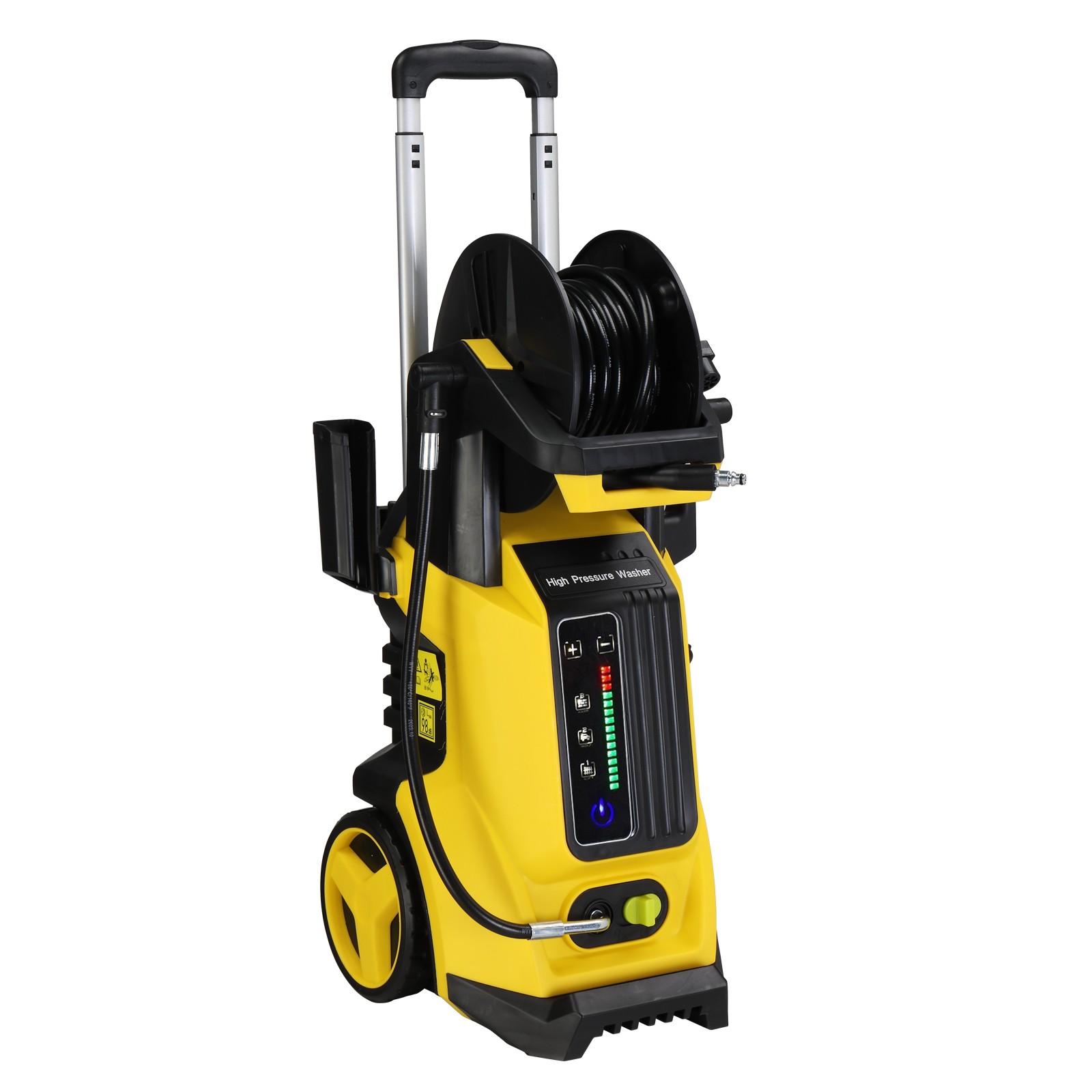 Portable 3800PSI Electric Pressure Washer w/ Touch Screen Adjustment Pressure US