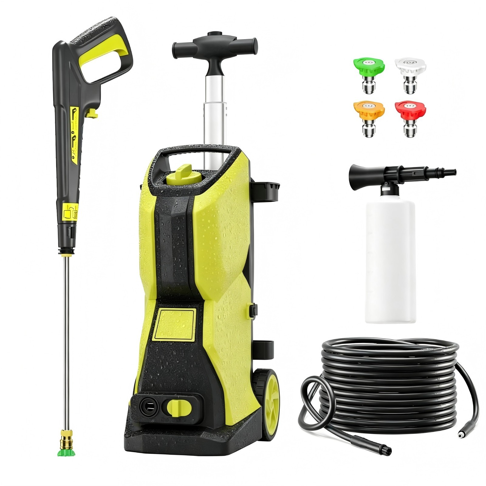 Pressure Washer 4200PSI 3.1GPM, Steel Lance, 500ML Foam Cannon, for Driveway