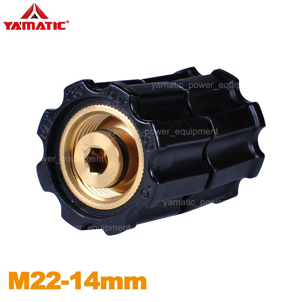 YAMATIC M22-14mm Double Female Stabilizer Pressure Washer Adapter 4000 psi