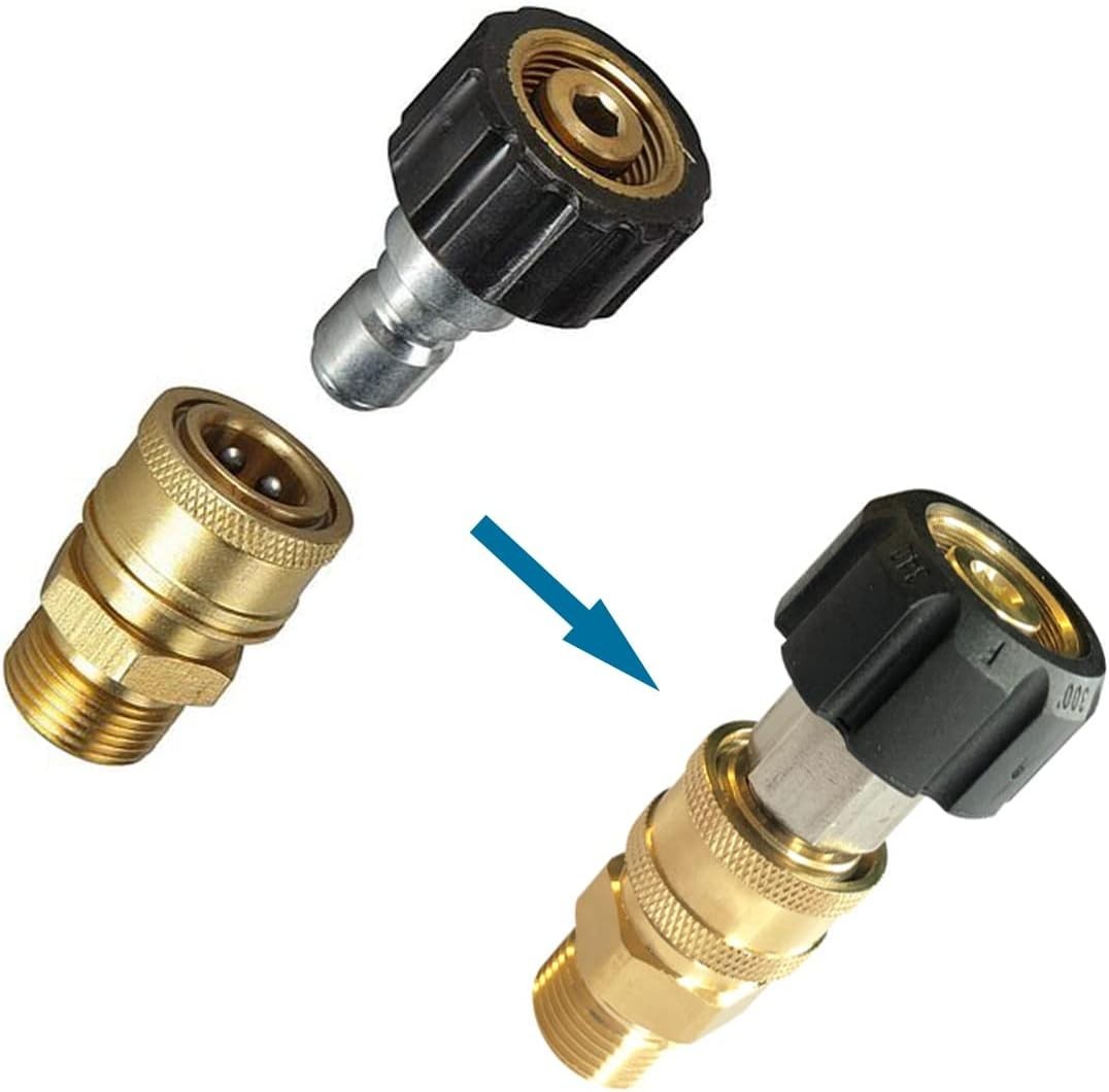 Efficient 38 in Quick-Connect Pressure Washer Adapter, Durable for All Cleaning