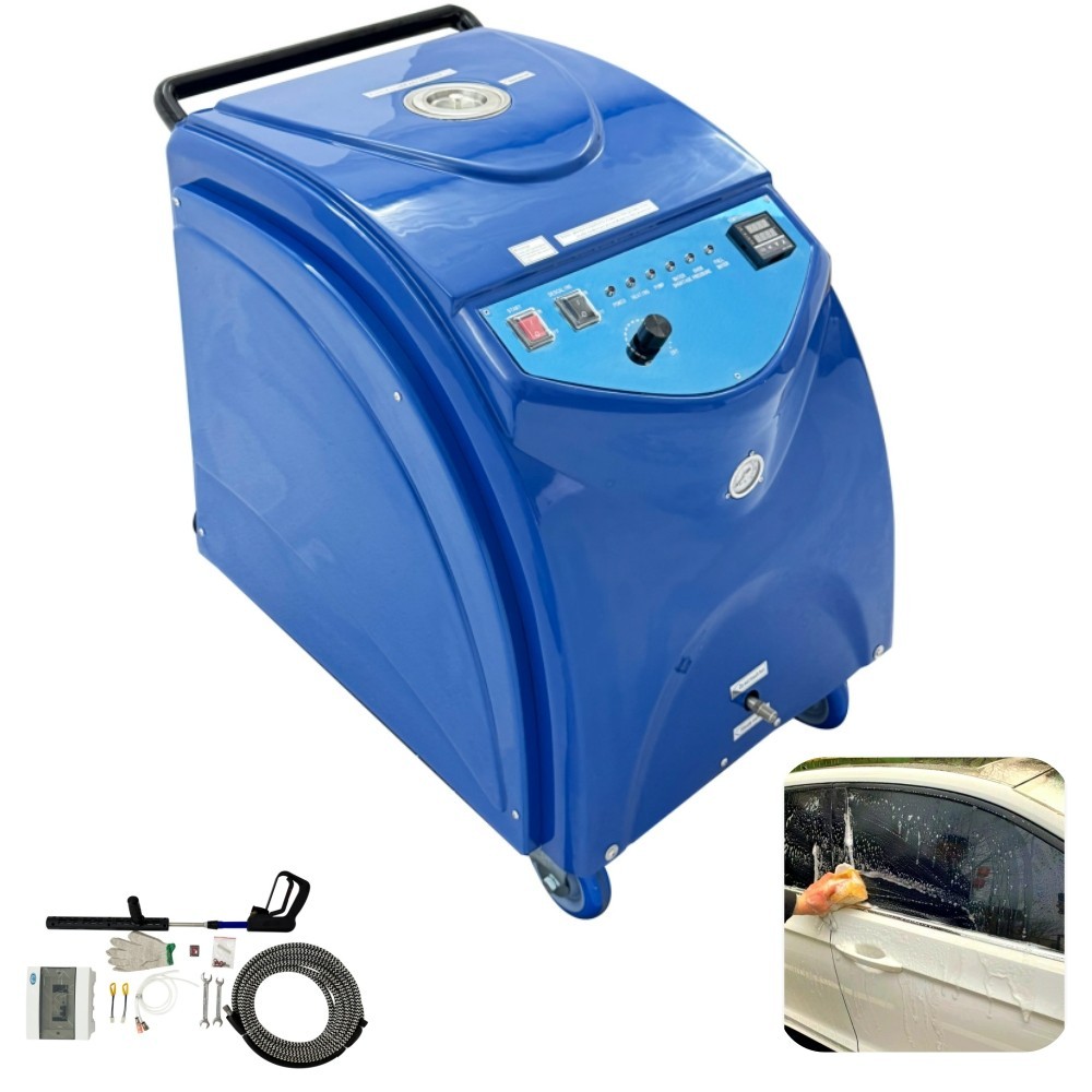 220V 6KW High Pressure Steam Cleaner Commercial Car Washer 6-13Bar 167-198℃