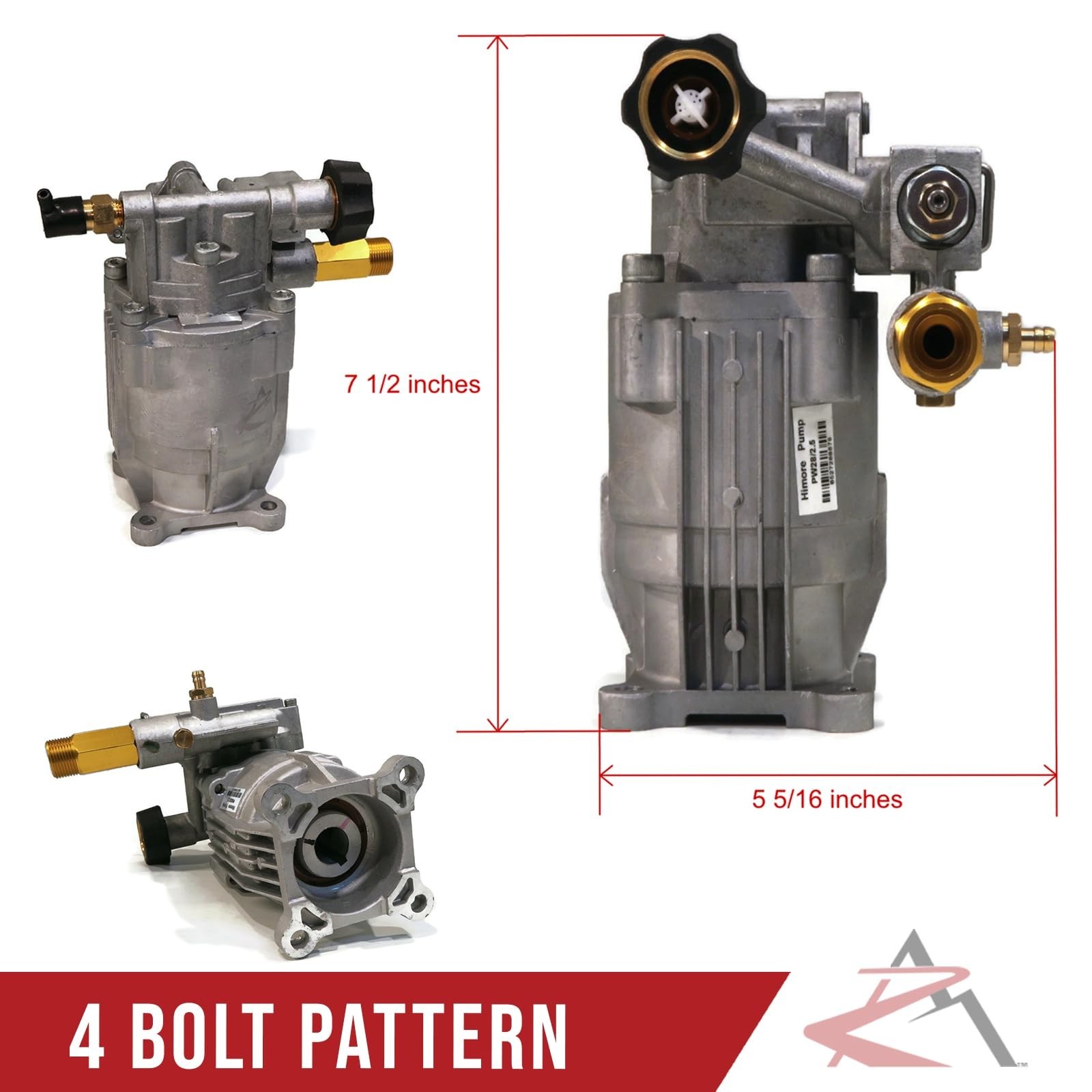 | Power Pressure Washer Water Pump for 3000 PSI OEM Himore 309515003 Engines