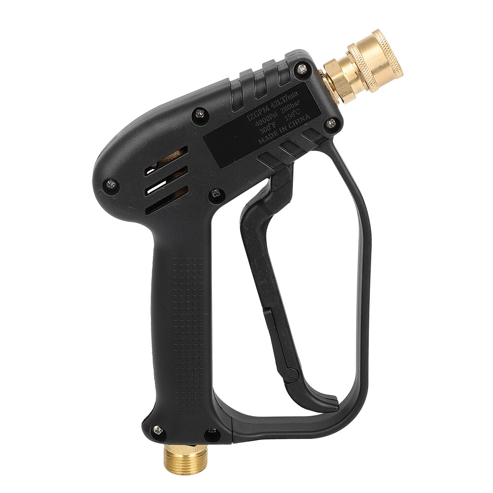 Short Pressure Washer Gun w/M22-14mm Inlet Stubby High Pressure Handle Gun New