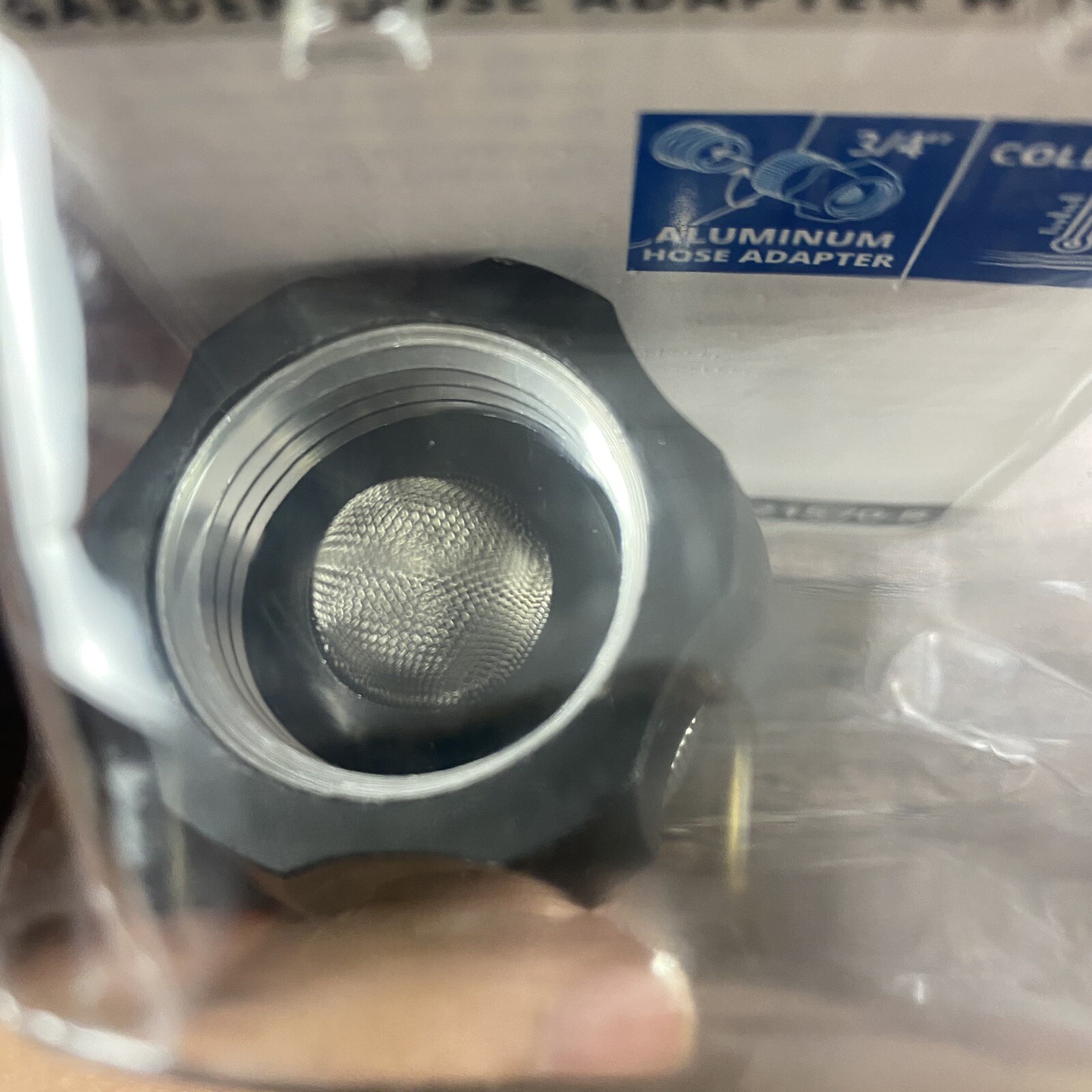 Blue Clean Garden Hose Adapter Aluminum PW4221570-R