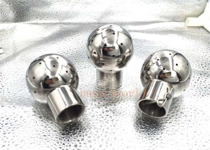 1/2″ 3/4″ 1″ BSP Female 304 Stainless Fix Spray Ball Tank Cleaning CIP canister