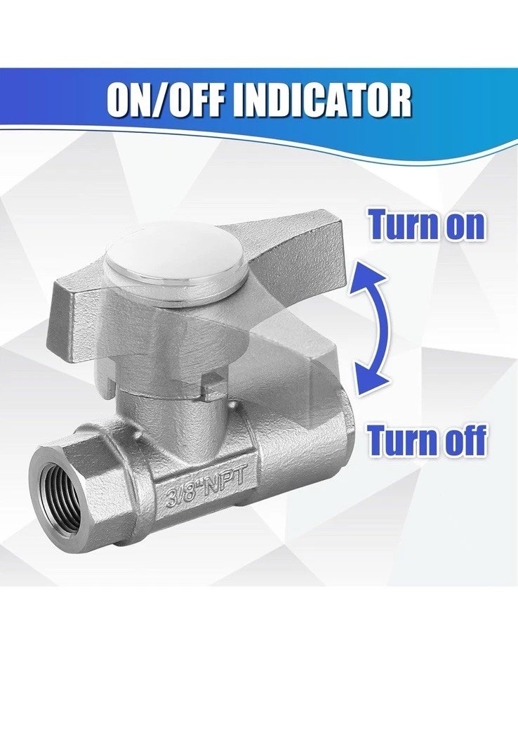 2pk – Ball Valve Pressure Washer 3/8″ Quick Connect Ball Valve Power Washer Hose