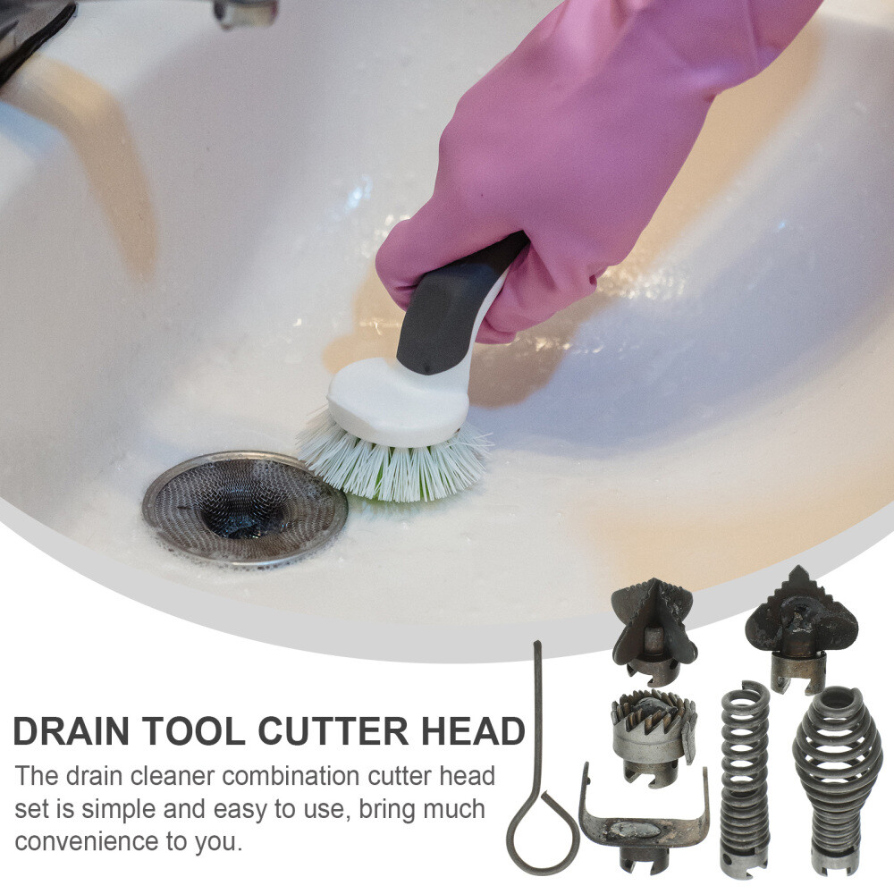 1 Set Drain Cleaning Tool Combination Cutter Head Cutter Head for Dredging