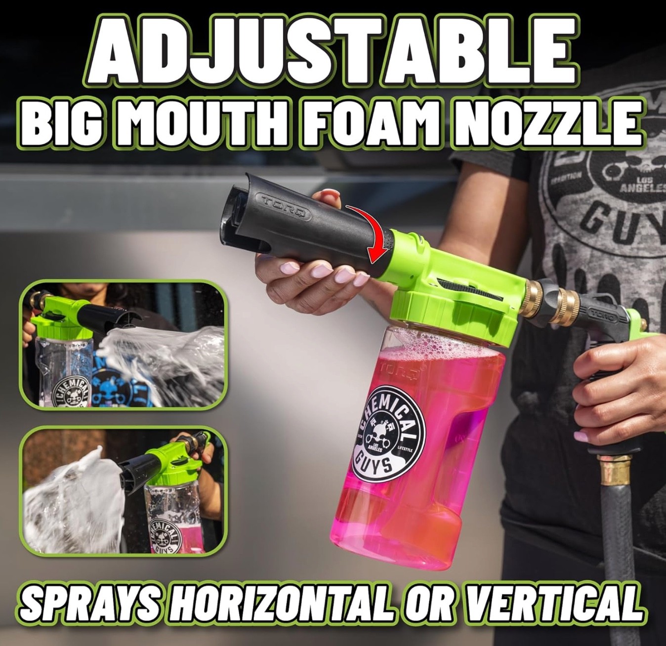 Foam Blaster 6 – Foam Cannon Garden Hose Attachment, Easy to Use, Sprays Thick