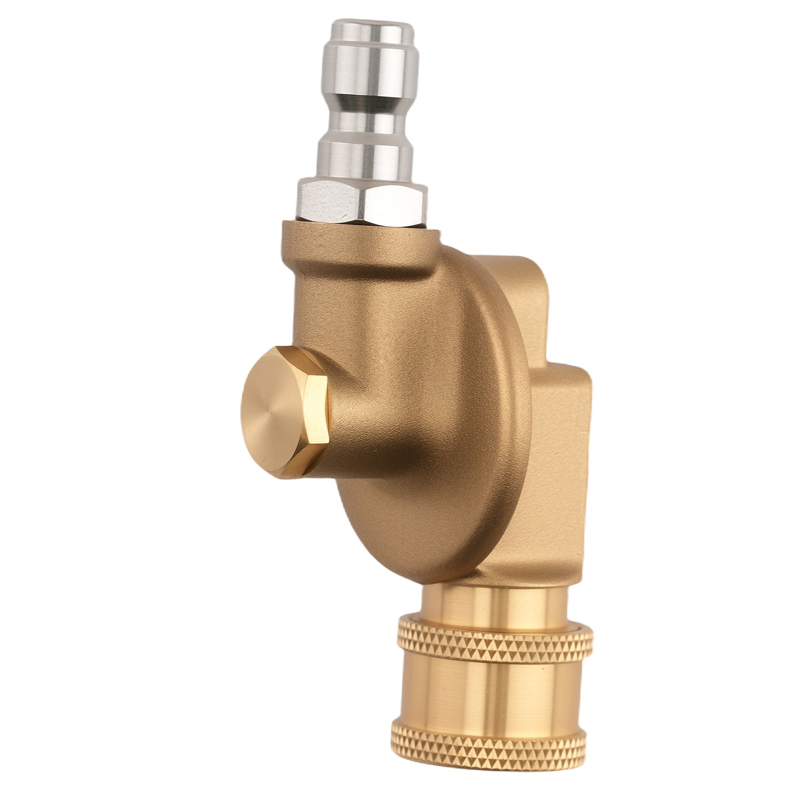 1/4″ Pressure Washer Adapter Pivoting Coupler 240° Rotation Brass Stainless