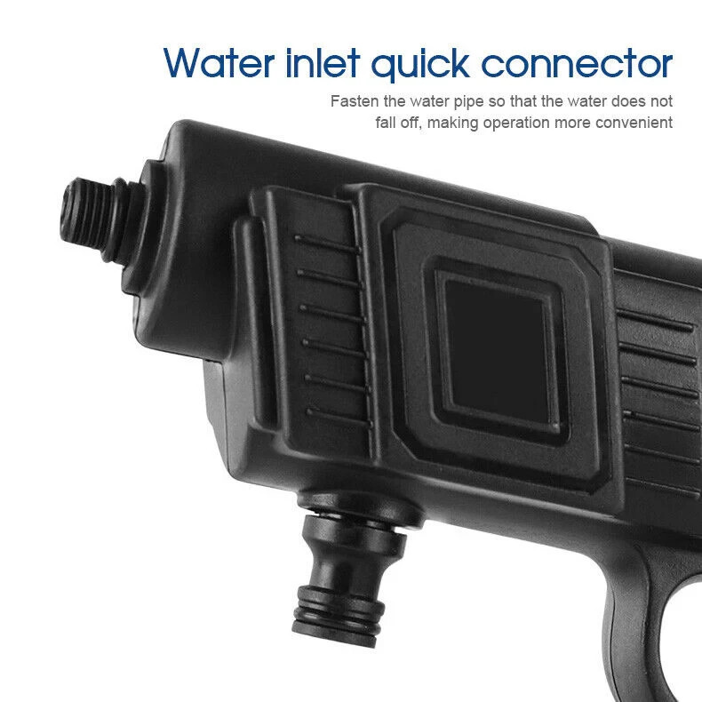 Cordless Car High Pressure Washer Gun Jet Water Cleaner 21-volt Rechargeable
