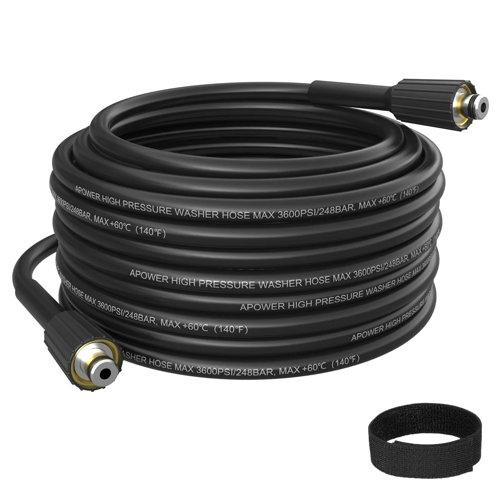 PVC Pressure Washer Hose 50FT x 1/4″ 3600 PSI Power Washer Extension Hose Hig…