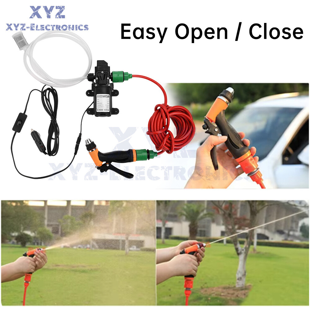 DC12V 80W High Pressure Self-Priming Car Portable Washer Water Pump Kit