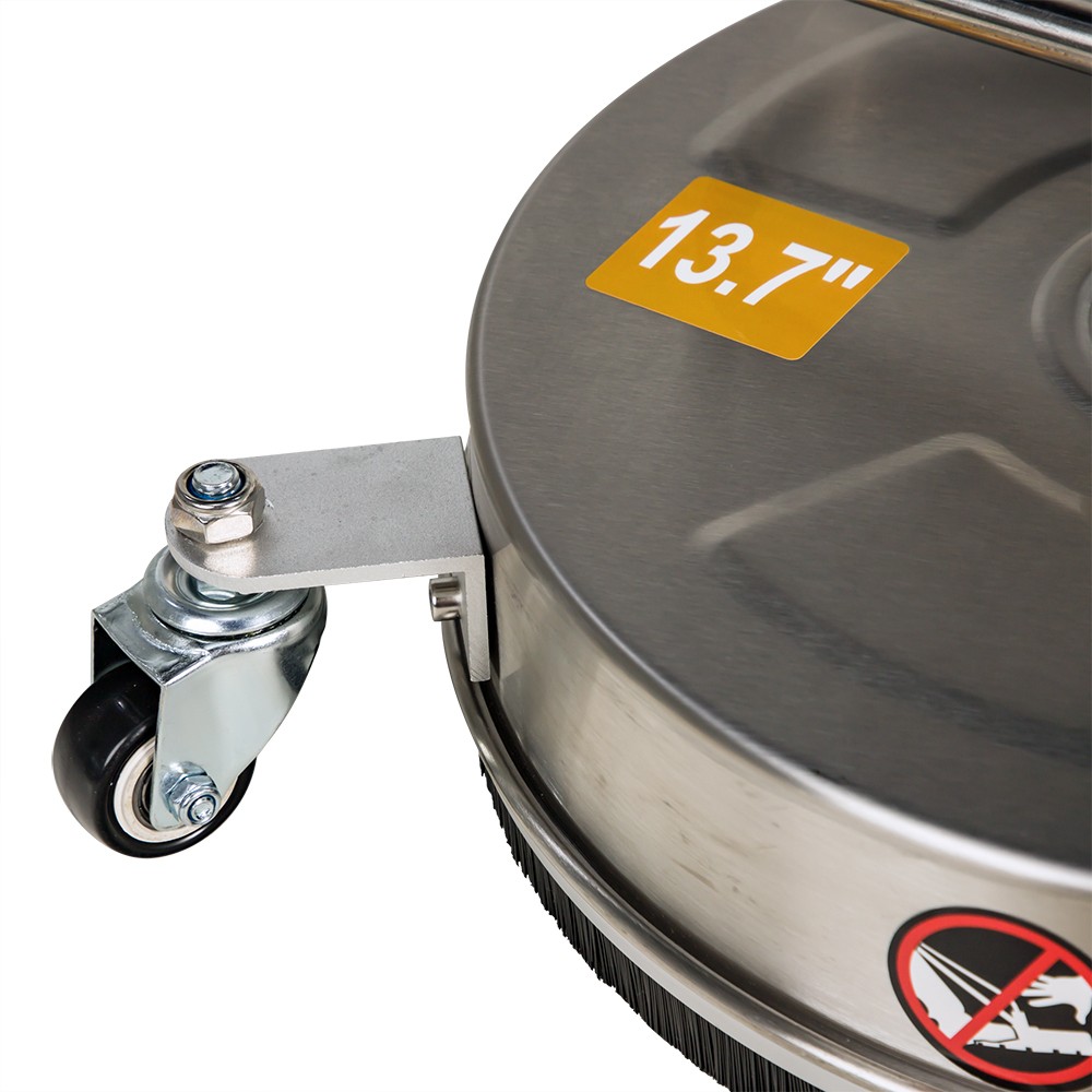 13.7″ Pressure Washer Surface Cleaner w/ 4 Wheels Stainless Steel Brand New