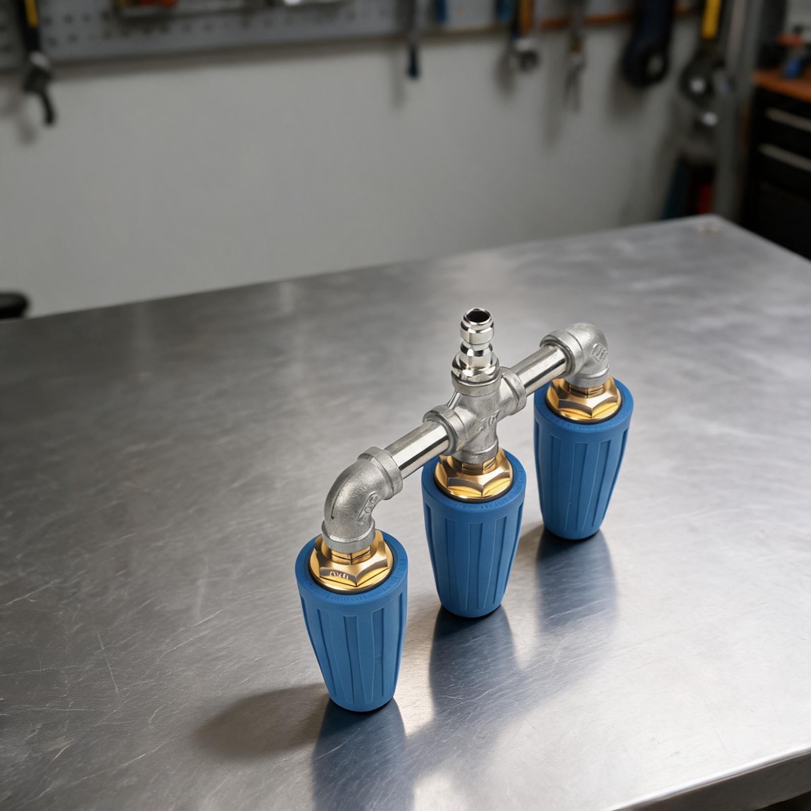 Blue Triple Turbo Nozzle Compatible with Most Pressure Washers – 1 Piece